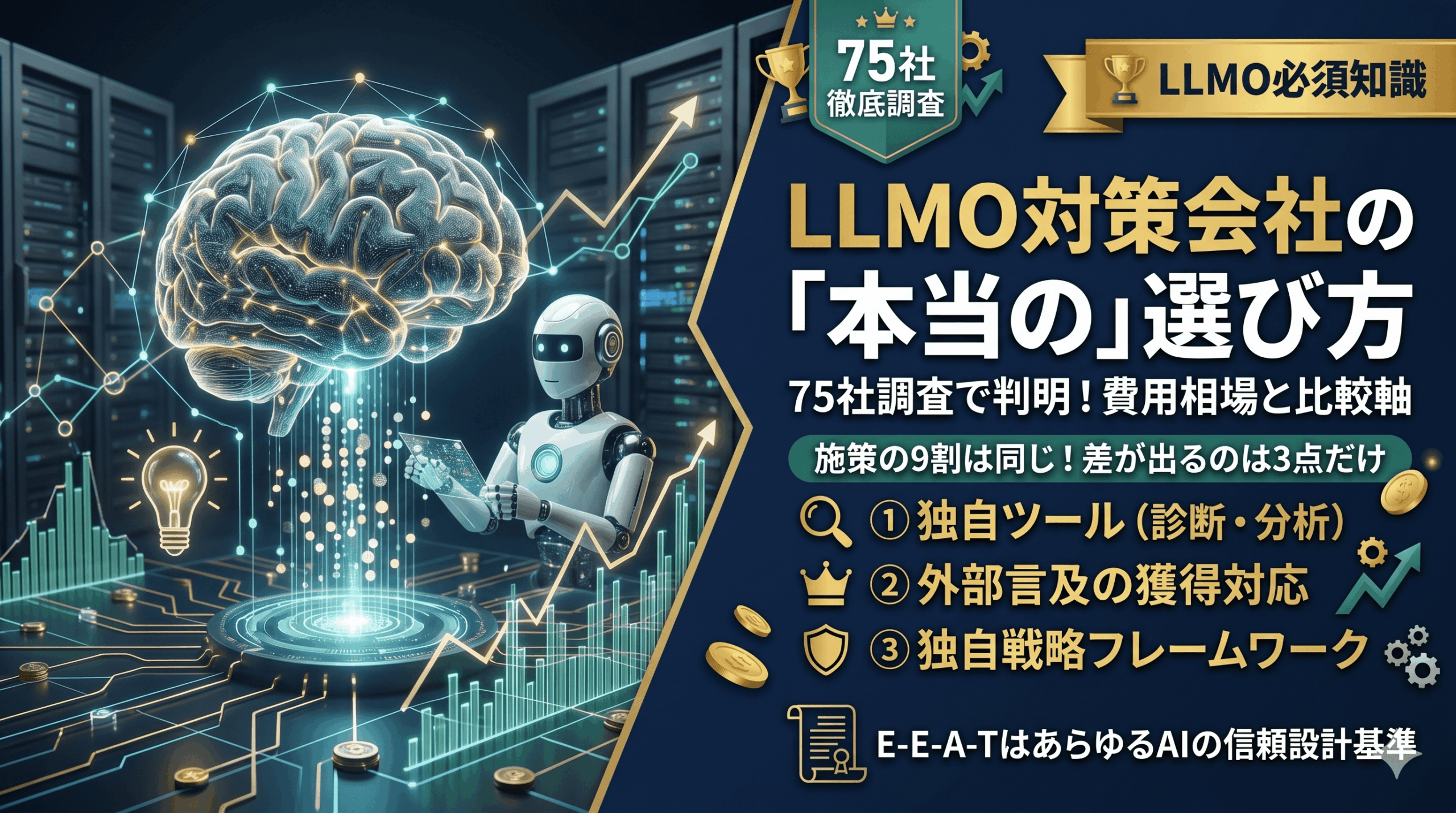 LLMO対策会社はどう選ぶ？75社調査で見えた費用相場と「本当の」比較軸